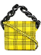 Marques'almeida Tartan Chain Mini Bag - Yellow & Orange