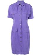 Gianfranco Ferre Vintage 1980's Shirt Dress - Purple