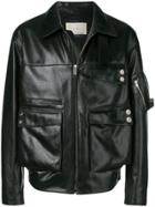Alyx Leather Bomber Jacket - Black