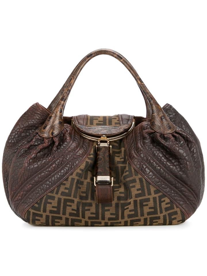 Fendi Vintage Zucca Spy Bag - Brown