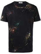 Valentino - Firework Print T-shirt - Men - Cotton - Xl, Black, Cotton