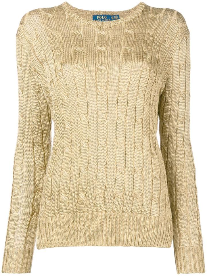 Polo Ralph Lauren Cable Knit Jumper - Metallic
