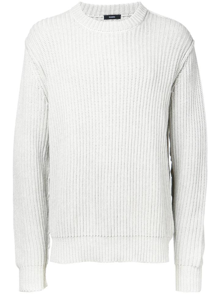 Bassike - Fisherman Ribbed Jumper - Men - Cotton - Xl, White, Cotton