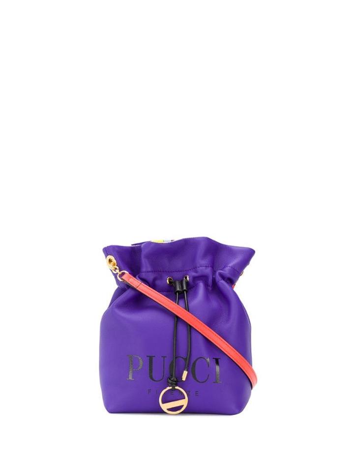 Emilio Pucci Mini Vallauris Print Twist Tote - Purple