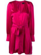 Federica Tosi Tie Waist Mini Dress - Pink
