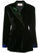 Christopher Kane Velvet Single-breasted Blazer - Black