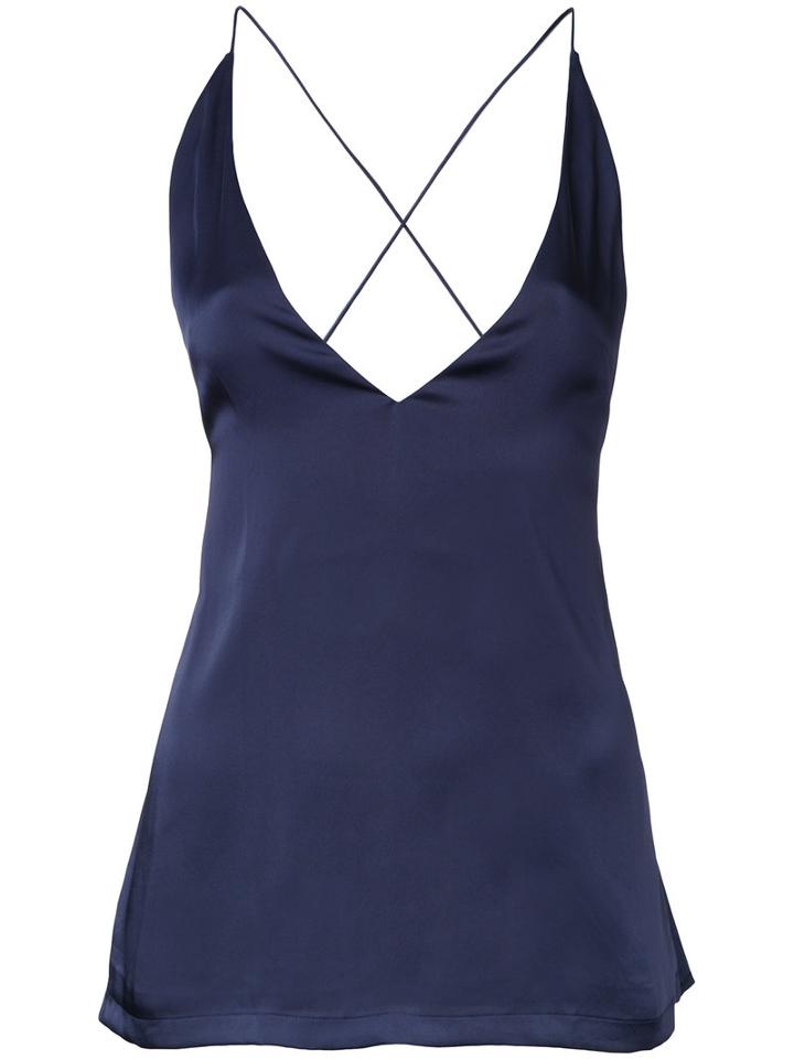 Dion Lee Cami Top, Women's, Size: 12, Blue, Polyester