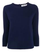 Diane Von Furstenberg Contrasting Zip Sweater - Blue