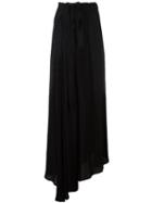 Ann Demeulemeester - Draped Tie-waist Trousers - Women - Viscose - 36, Women's, Black, Viscose