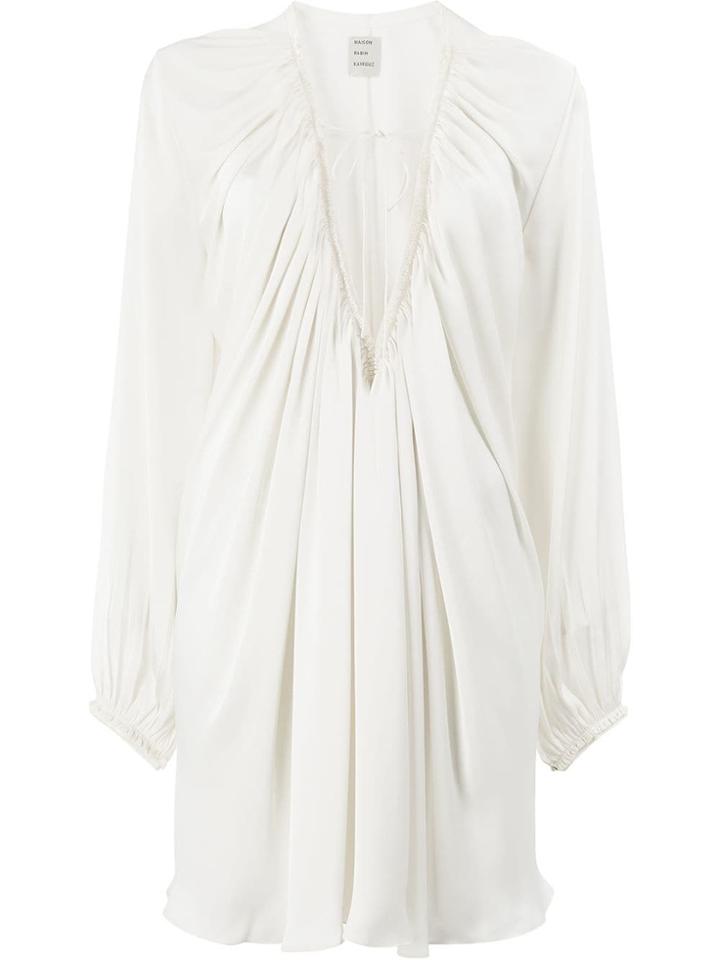 Maison Rabih Kayrouz Key-hole Oversized Blouse - White