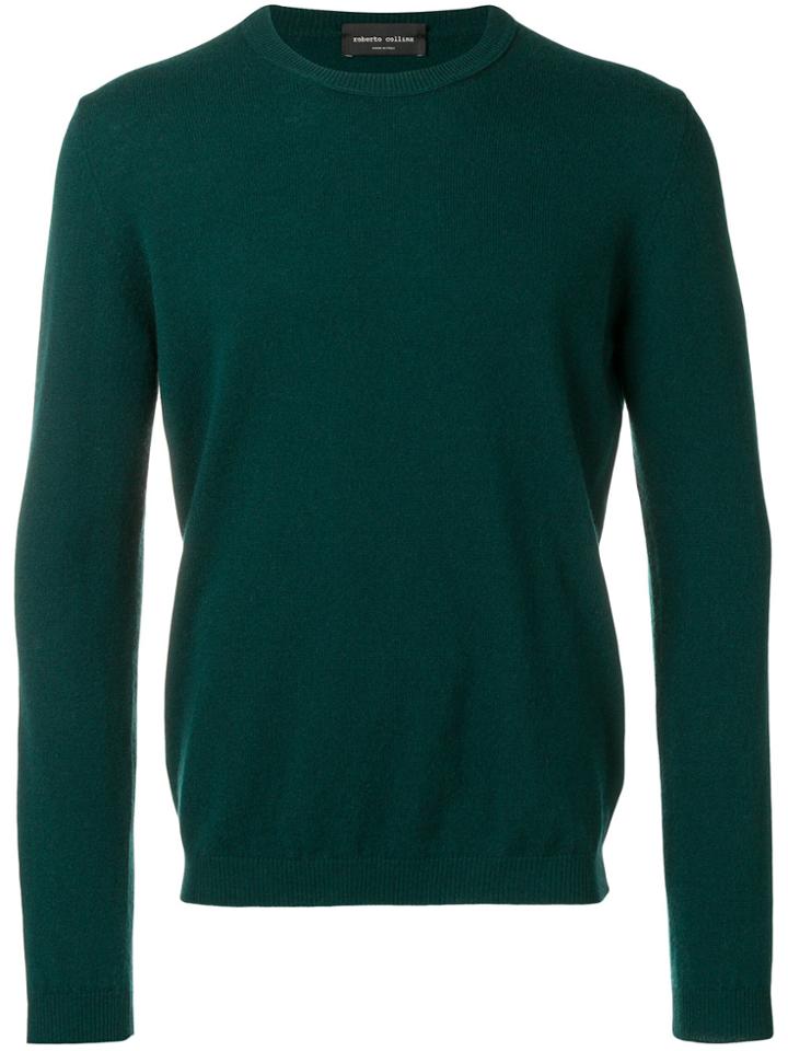 Roberto Collina Long-sleeve Fitted Sweater - Green