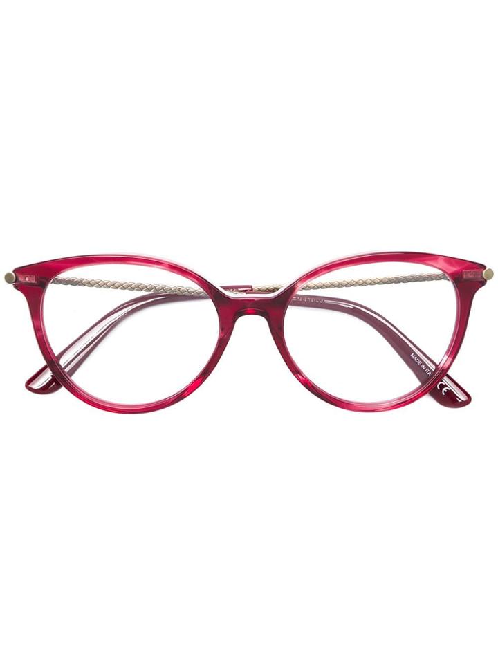 Bottega Veneta Eyewear Round Frame Glasses - Pink
