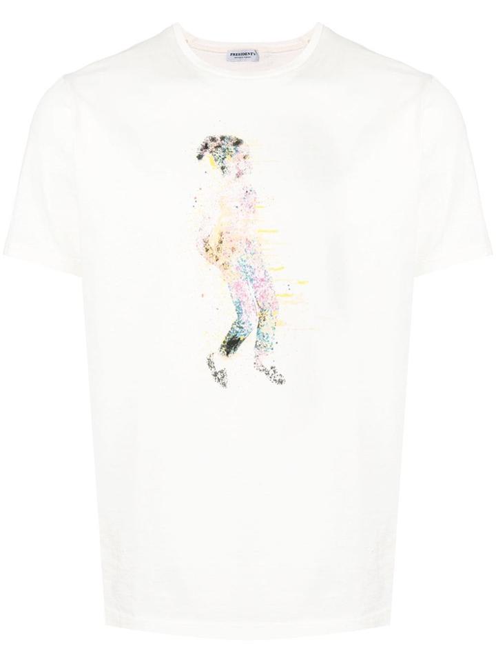 President's Graphic Print T-shirt - White