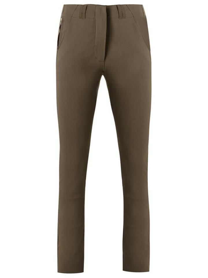 Gloria Coelho Straight Leg Trousers, Women's, Size: 40, Brown, Elastodiene/polyamide
