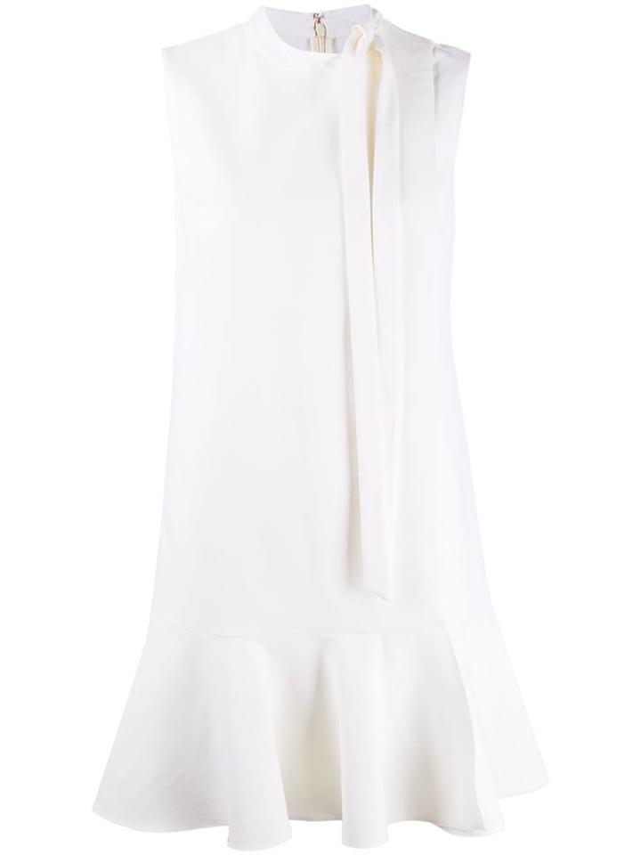 Valentino Layered Ruffled Short Dress - White