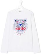 Kenzo Kids Teen Tiger T-shirt - White