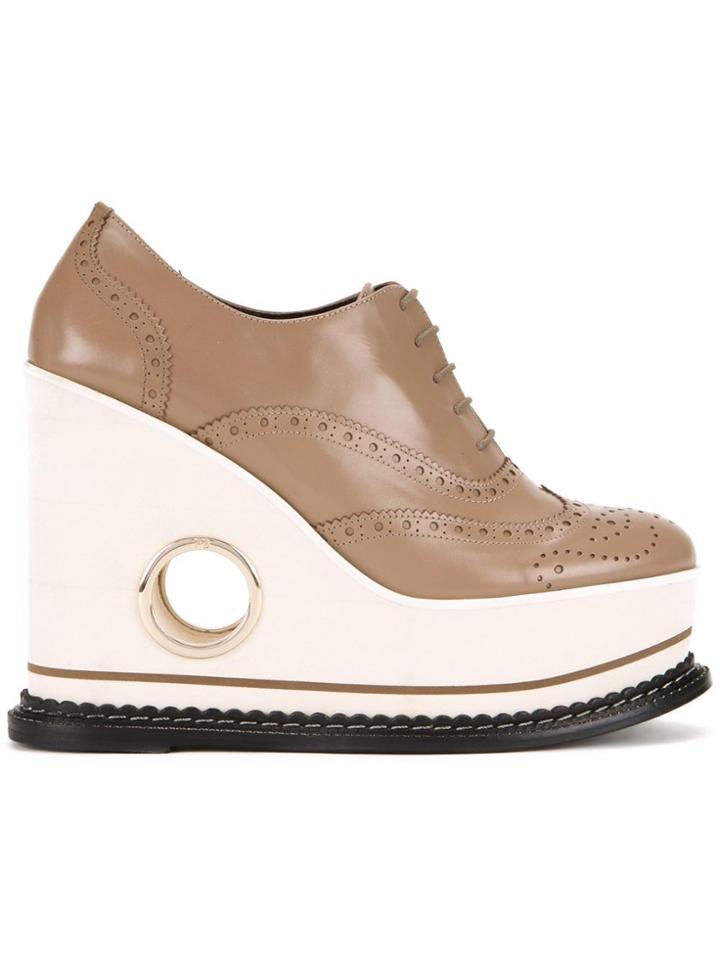 Paloma Barceló 'covita' Lace-up Shoes - Brown
