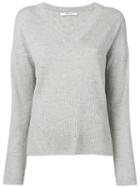 Derek Lam 10 Crosby Twilight Wooster V-neck Sweater - Grey