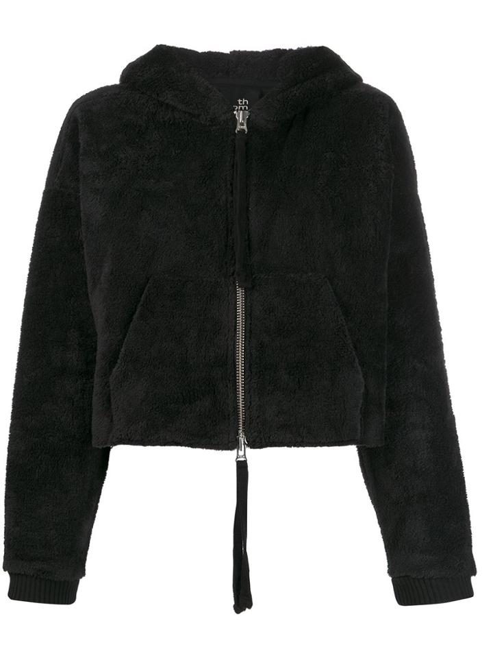 Thom Krom Cropped Long-sleeve Hoodie - Black