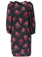Essentiel Antwerp Octopus Embroidered Shift Dress - Blue