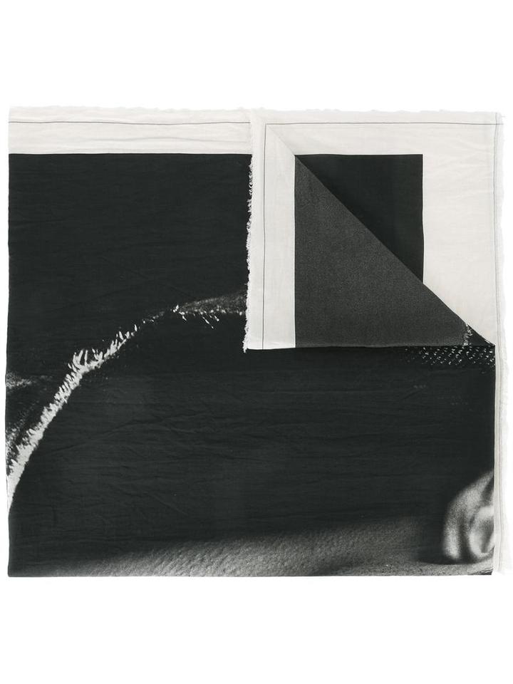 Lost & Found Ria Dunn Face Print Scarf, Adult Unisex, Black, Cotton