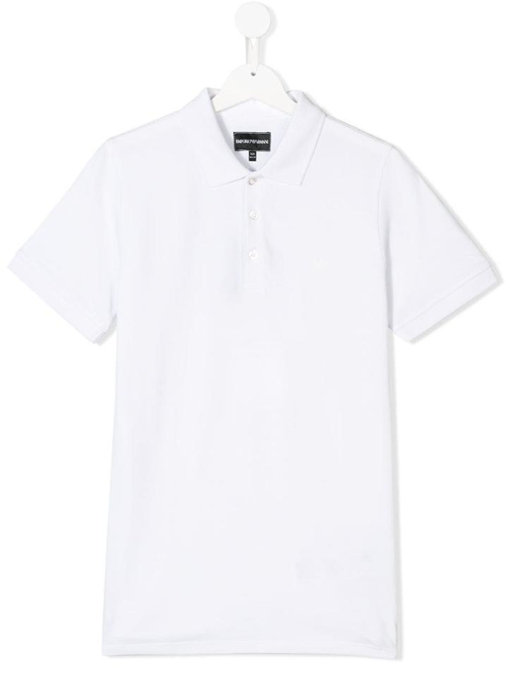 Emporio Armani Kids Polo Shirt - White