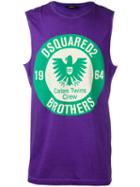 Dsquared2 - Logo Print Tank Top - Men - Cotton - S, Pink/purple, Cotton