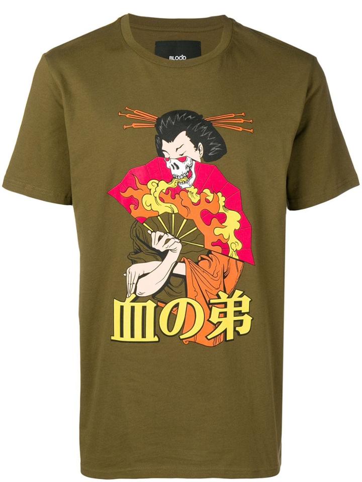 Blood Brother Geiko Printed T-shirt - Green