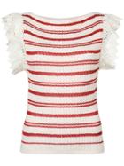 Philosophy Di Lorenzo Serafini Striped Sleeveless Top - Neutrals