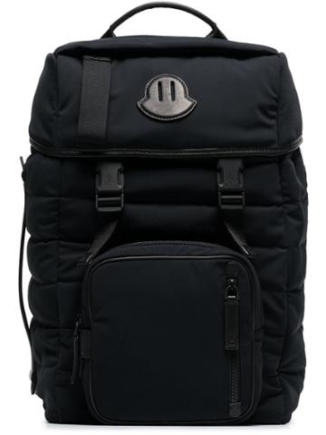 Moncler Monc Chute Bkpk Blk Strp - Black