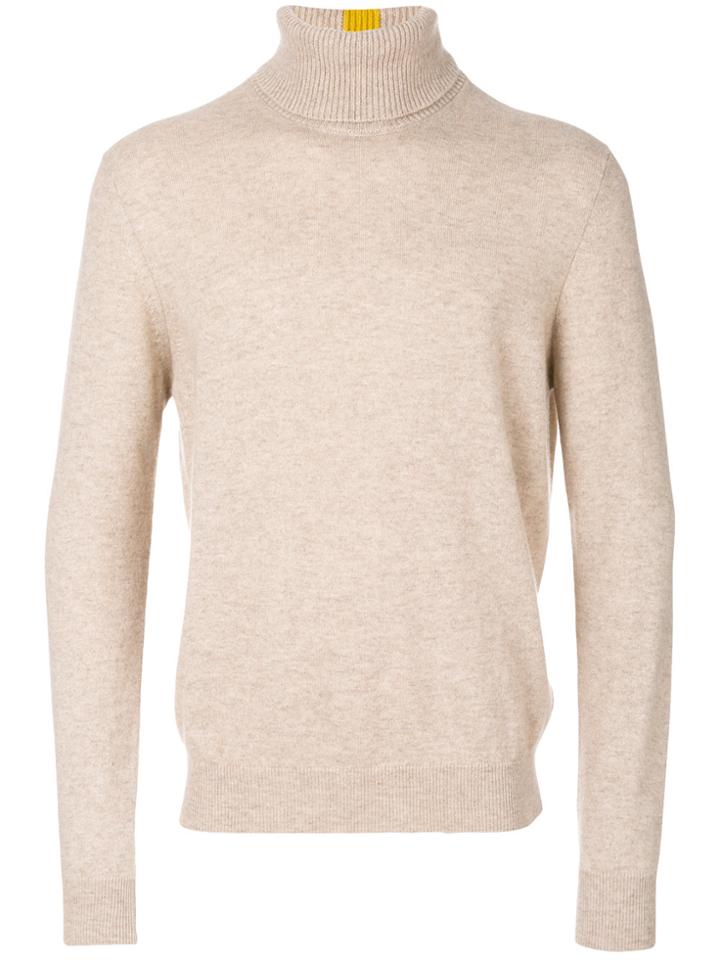 Paul Smith Roll Neck Sweater - Nude & Neutrals