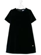 Lanvin Petite Flared Velvet Dress - Blue