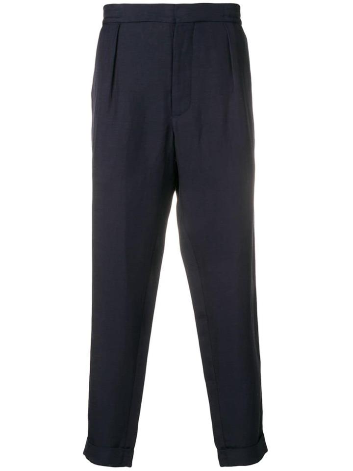 Barena Elastic Waist Tapered Trousers - Blue