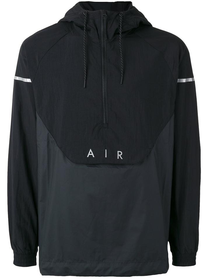 Nike Hooded Wind Breaker Jacket, Men's, Size: Large, Black, Nylon/polyester