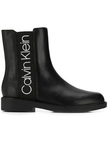Ck Calvin Klein Calvin Klein 205w39nyc E7447 Bbk Calf Leather - Black