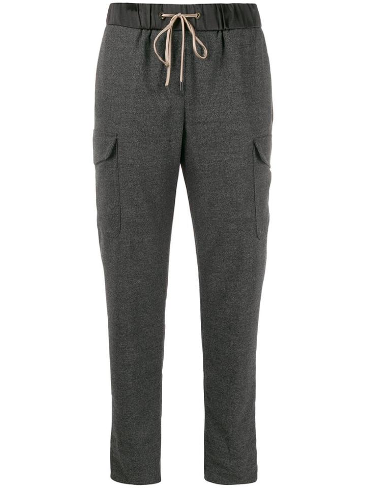 Peserico Tapered Cargo Trousers - Grey