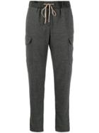 Peserico Tapered Cargo Trousers - Grey