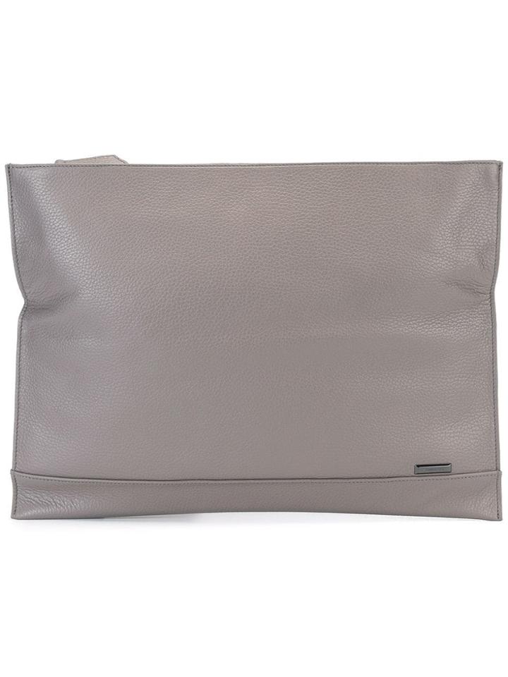 Zanellato Fold Over Clutch Bag - Nude & Neutrals