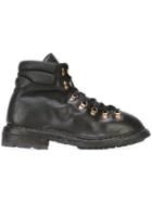Guidi Distressed Hiking Style Boots - Black