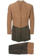 Issey Miyake Vintage Twp-tone Blazer - Brown