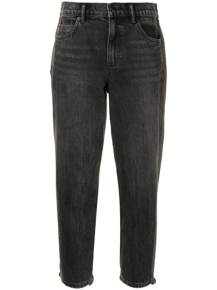 Alexander Wang Cropped Ride Clash Jeans - Black