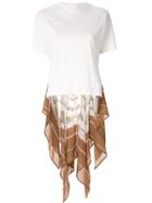 Maison Mihara Yasuhiro Scarf Layered T-shirt - White