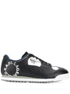 Puma Two Tone Low Top Trainers - Black