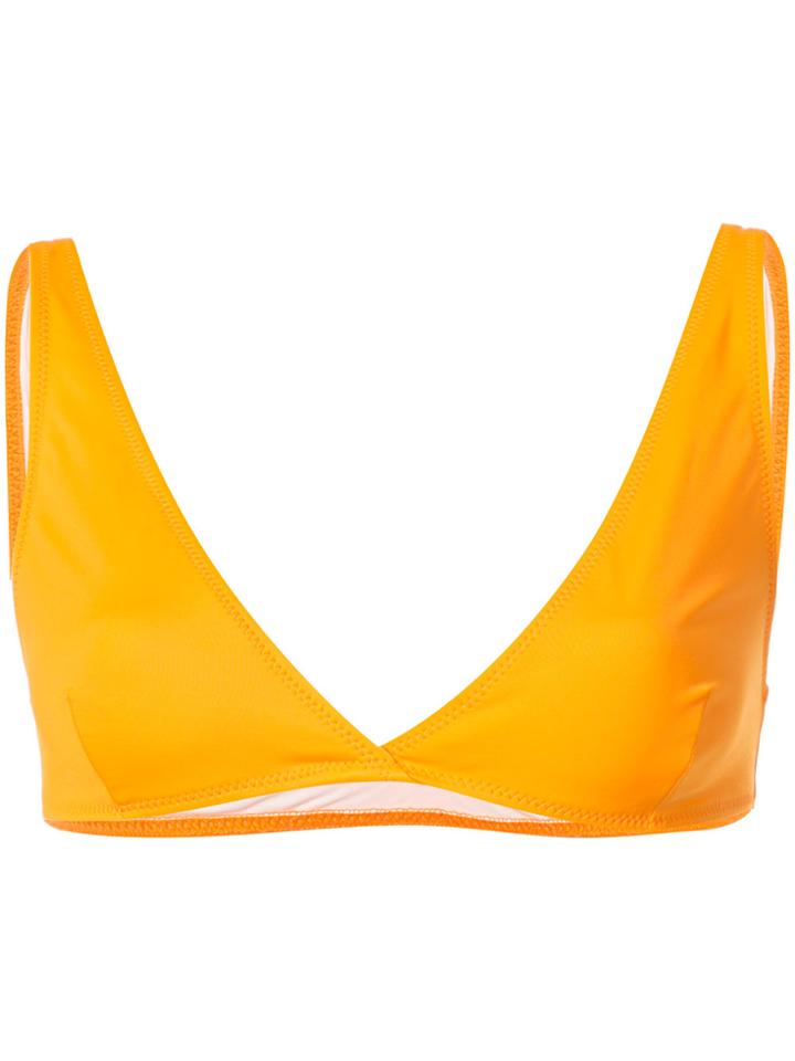 Solid & Striped The Beverly Bikini Top - Yellow & Orange