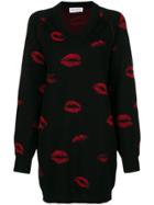 Sonia Rykiel Jacquard Motif Knit Dress - Black