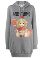 Moschino Teddy Bear Hoodie Dress - Grey
