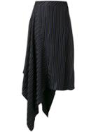 Palmer / Harding Striped Asymmetric Skirt - Blue