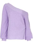 Manning Cartell Asymmetric Long-sleeve Sweater - Purple