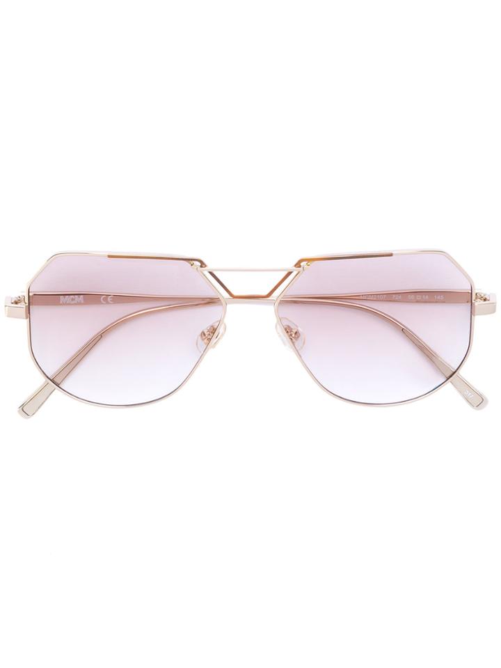 Mcm Aviator Sunglasses - Metallic