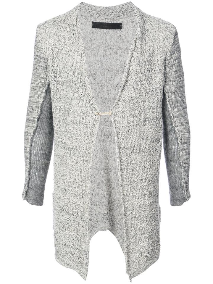 Daniel Andresen Raw Edge Cardigan - Grey